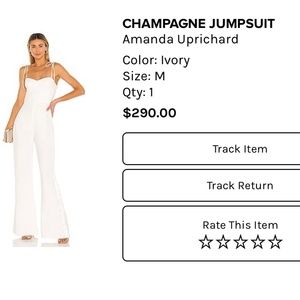 BRAND NEW Women’s White jumpsuit (Revolve)
